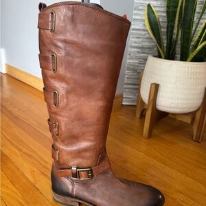 Classic Dark Brown Leather Boots